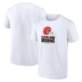thumbnail image 1 of Men's  White Cleveland Browns Team Lockup T-Shirt, 1 of 3