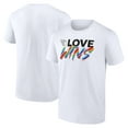 thumbnail image 1 of Men's White Cleveland Guardians Love Wins T-Shirt, 1 of 3
