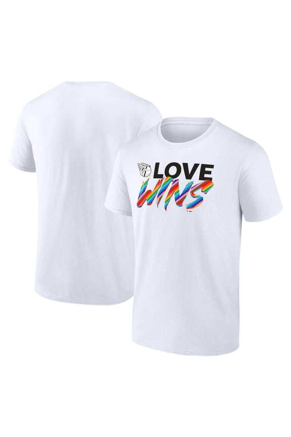 Men's White Cleveland Guardians Love Wins T-Shirt