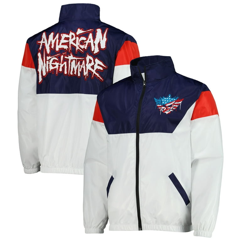 Men's White Cody Rhodes American Nightmare Full-Zip Windbreaker