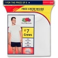 thumbnail image 1 of Men's White Crews, 6+1 Bonus Pack, 1 of 1