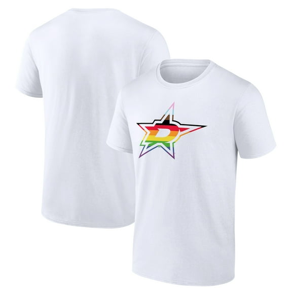 Men's White Dallas Stars Team Pride Logo T-Shirt