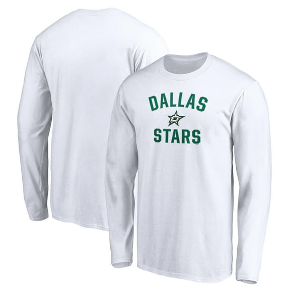 Men's White Dallas Stars Victory Arch Long Sleeve T-Shirt