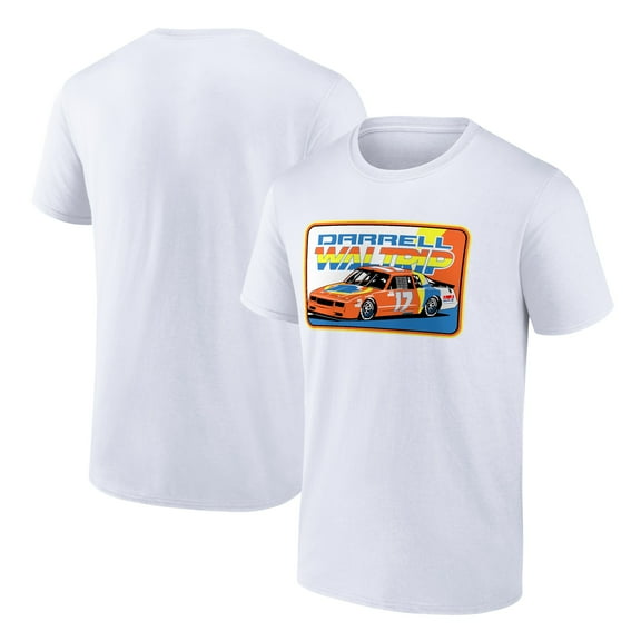 Men's White Darrell Waltrip Western Auto T-Shirt