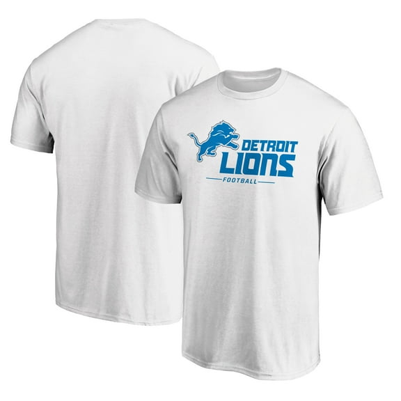 Men's  White Detroit Lions Lock Up T-Shirt
