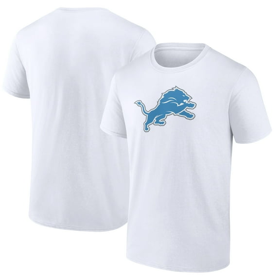 Men's Fanatics White Detroit Lions Primary Logo T-Shirt
