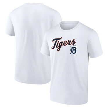 Men's White Detroit Tigers Team Lockup T-Shirt