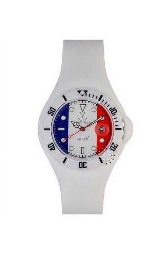 Men's White Dial White Plastic Watch