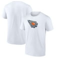 thumbnail image 1 of Men's  White Edmonton Oilers Primary Logo T-Shirt, 1 of 3