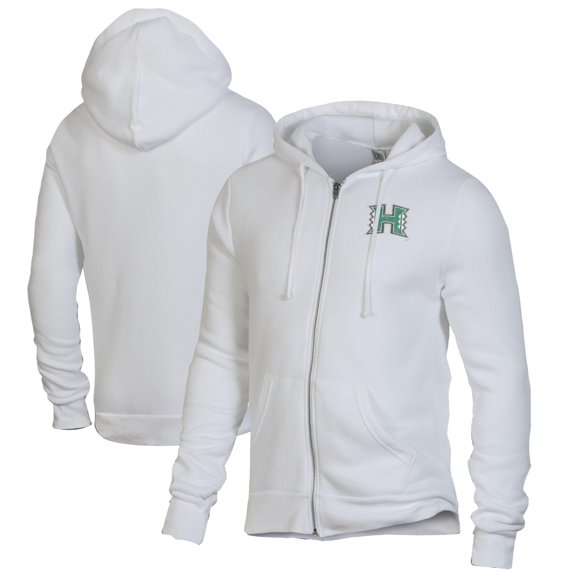 Men's White Hawaii Warriors Rocky Full-Zip Hoodie