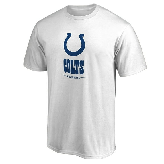 Men's White Indianapolis Colts Team Lockup T-Shirt