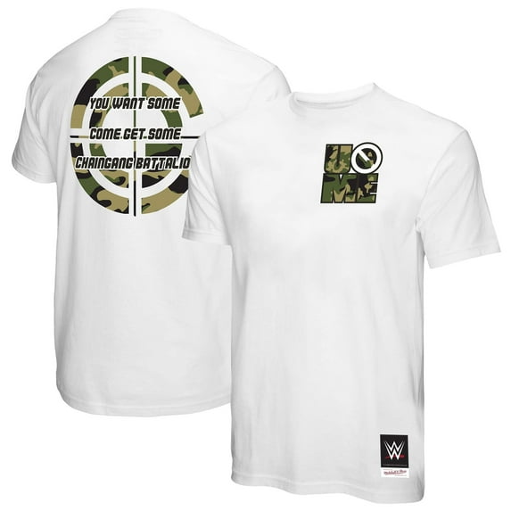 Men's White John Cena WrestleMania There And Back Camo Graphic T-Shirt