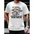 thumbnail image 1 of Men's White "Just Remember... If We Get Caught" Cow Graphic Tee Plus Size S-5XL, Humorous Printed T-Shirt, Casual Oversized Top for Comedy Enthusiasts & Bold Style Lovers, 1 of 5