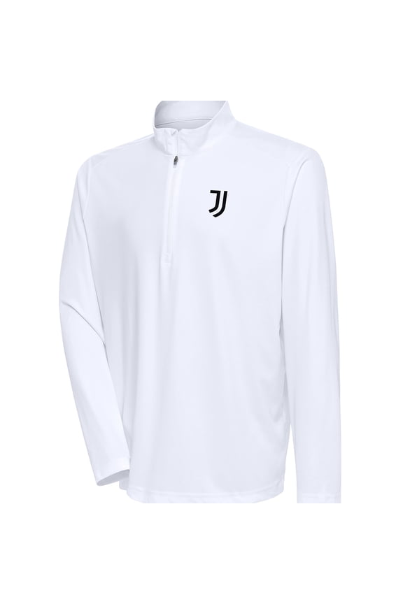 Men's White Juventus Statement Quarter-Zip Pullover