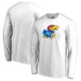 thumbnail image 1 of Men's White Kansas Jayhawks Primary Logo Long Sleeve T-Shirt, 1 of 3