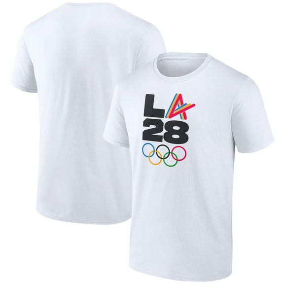 Men's White LA 2028 Summer Olympics Athlete Spirit T-Shirt
