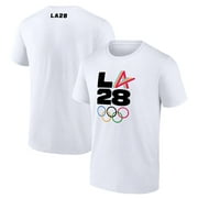 Men's White LA 2028 Summer Olympics Athlete Spirit T-Shirt