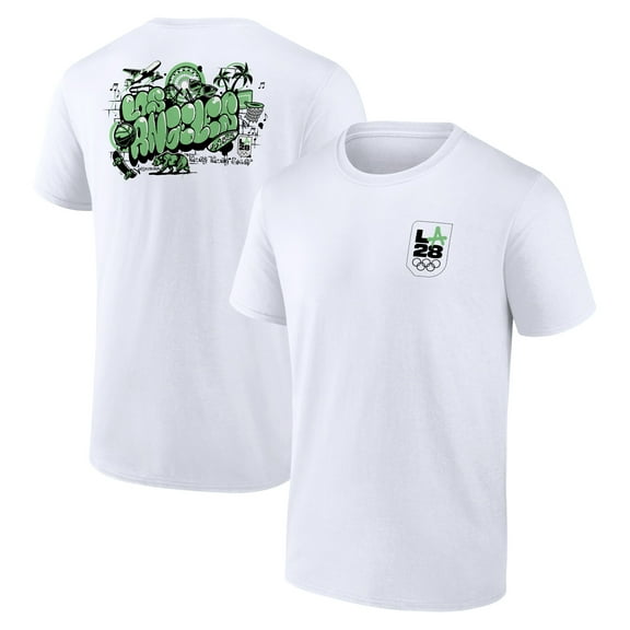 Men's White LA 2028 Summer Olympics City T-Shirt