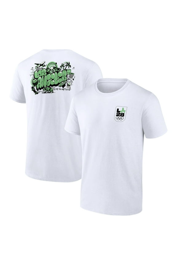 Men's White LA 2028 Summer Olympics City T-Shirt