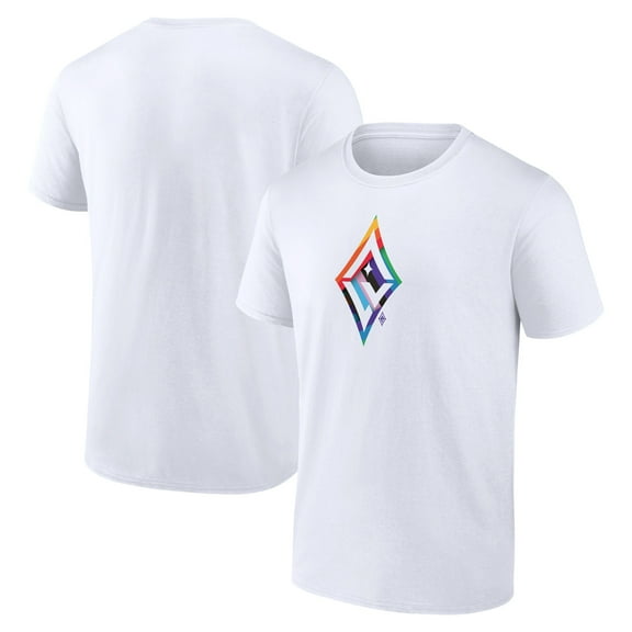 Men's White Las Vegas Aces Team Logo Pride T-Shirt