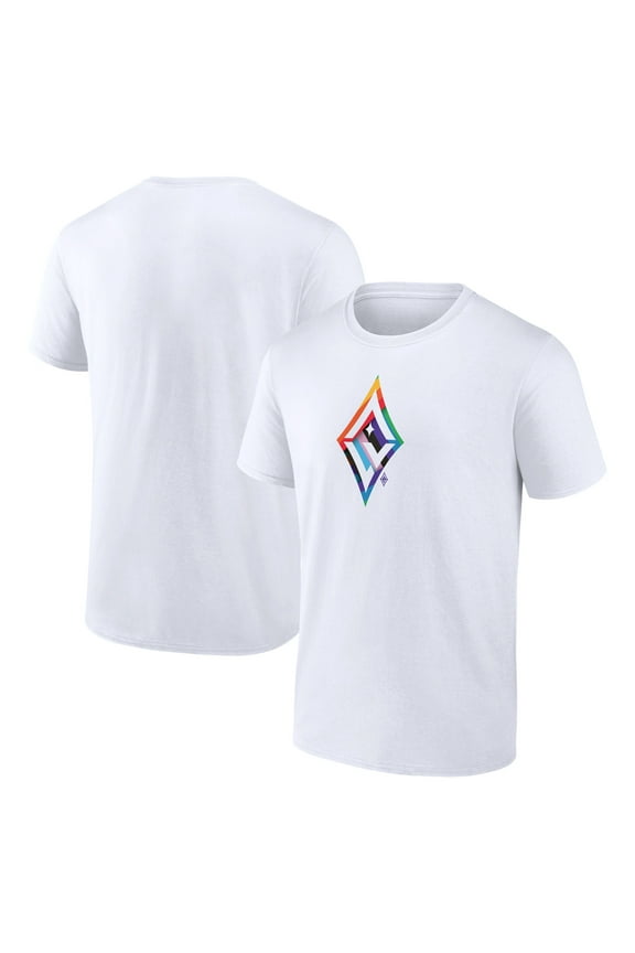 Men's White Las Vegas Aces Team Logo Pride T-Shirt
