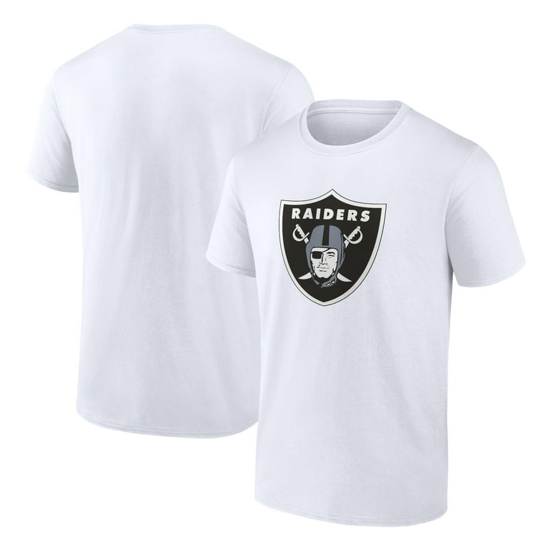 シャツ Las Vegas Raiders Team Tee Men's Fanatics White Las Vegas Raiders Primary Logo T-Shirt