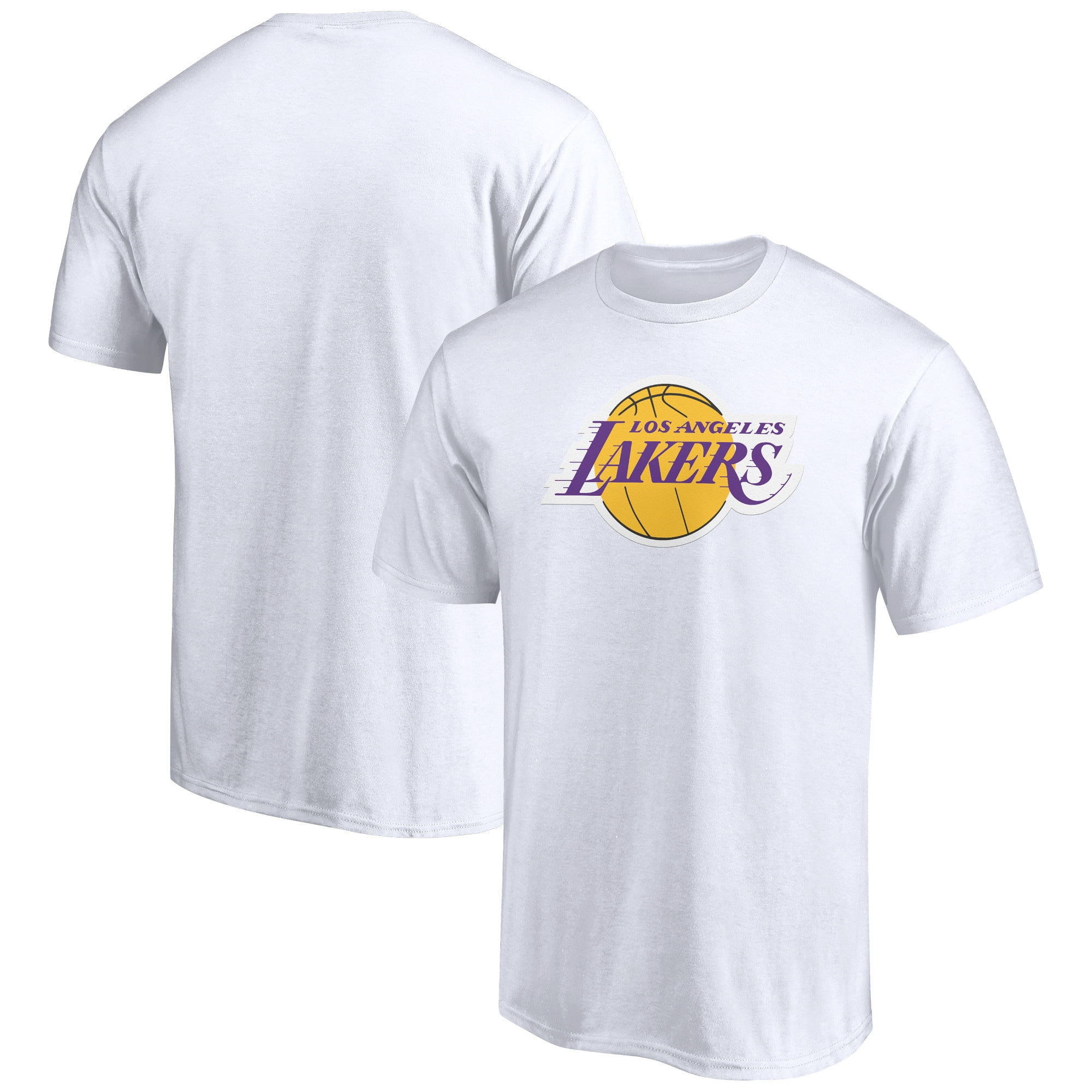Men's White Los Angeles Lakers Logo T-Shirt - Walmart.com