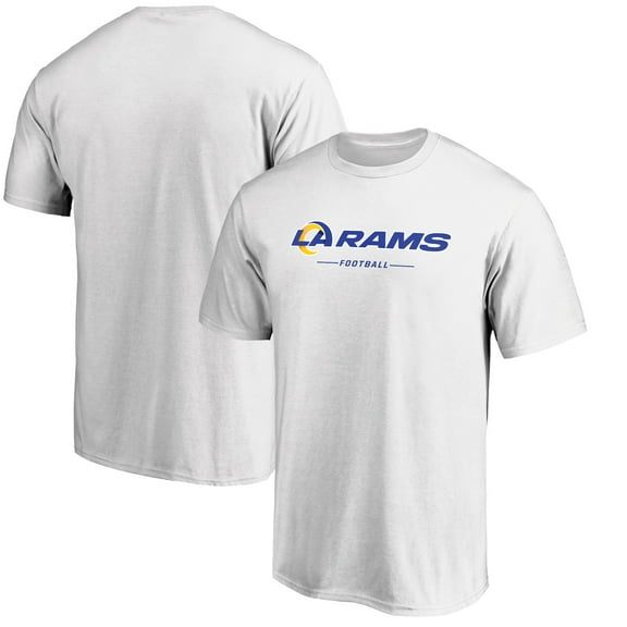 Men's White Los Angeles Rams Team Lockup T-Shirt