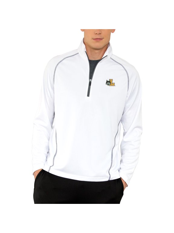 Men's White Loyola Chicago Ramblers Vansport Performance Quarter-Zip Pullover Jacket