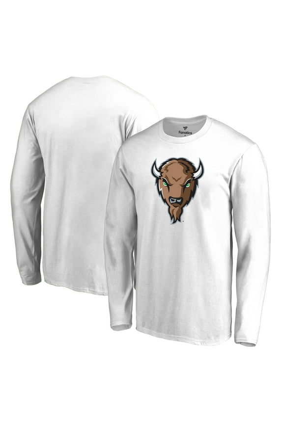 Men's White Marshall Thundering Herd Primary Logo Long Sleeve T-Shirt