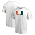 thumbnail image 1 of Men's White Miami Hurricanes Primary Team Logo T-Shirt, 1 of 3