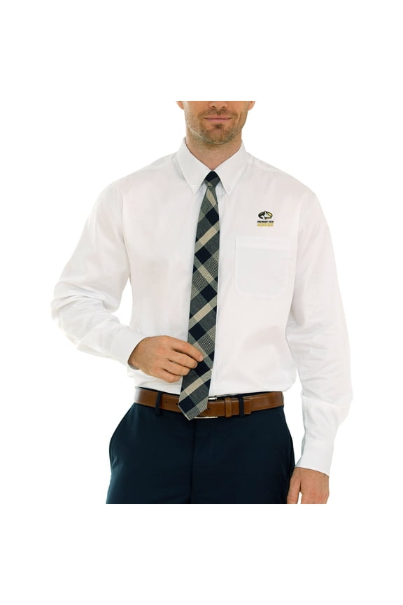 Men's White Michigan Tech Huskies Wicked Woven Button-Down Long Sleeve Shirt
