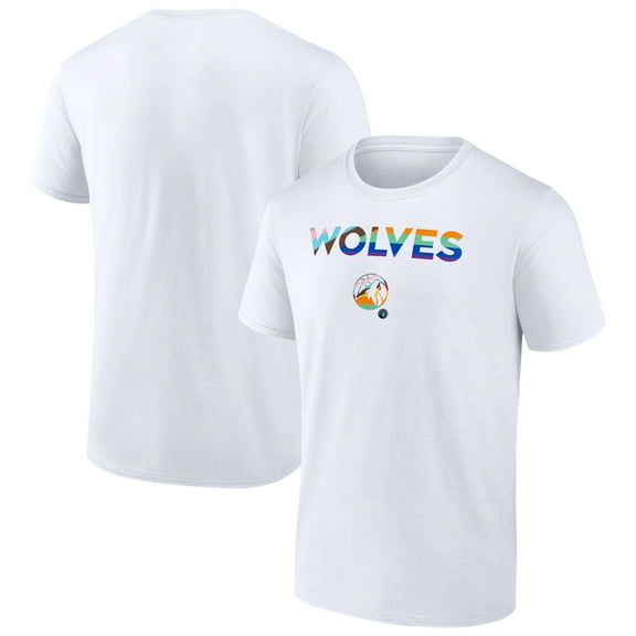 Men's White Minnesota Timberwolves Pride T-Shirt