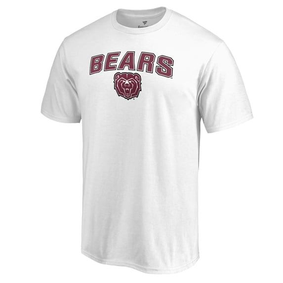 Men's White Missouri State University Bears Proud Mascot T-Shirt