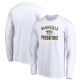 thumbnail image 1 of Men's White Nashville Predators Victory Arch Long Sleeve T-Shirt, 1 of 3