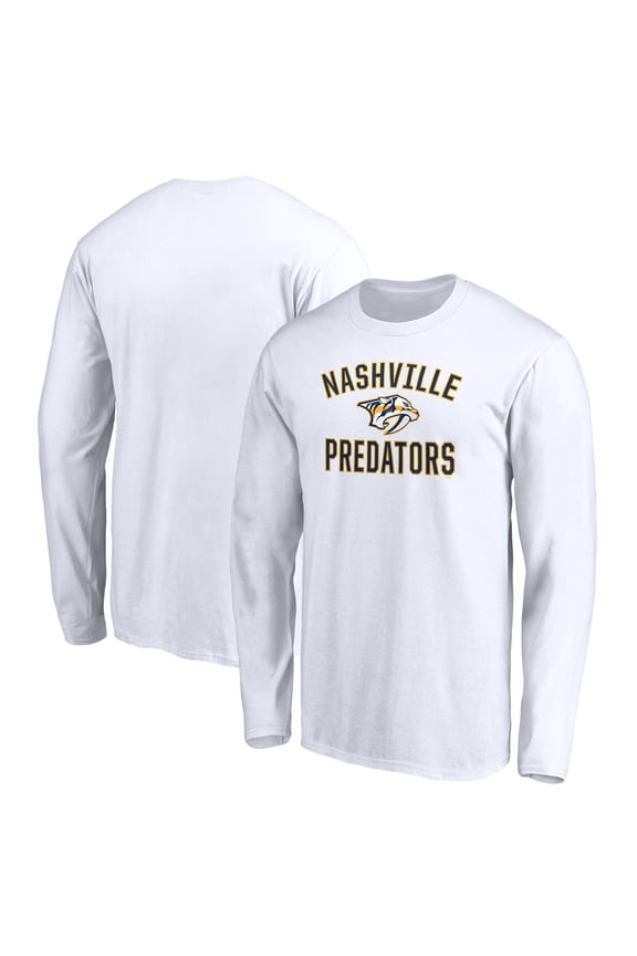 Men's White Nashville Predators Victory Arch Long Sleeve T-Shirt