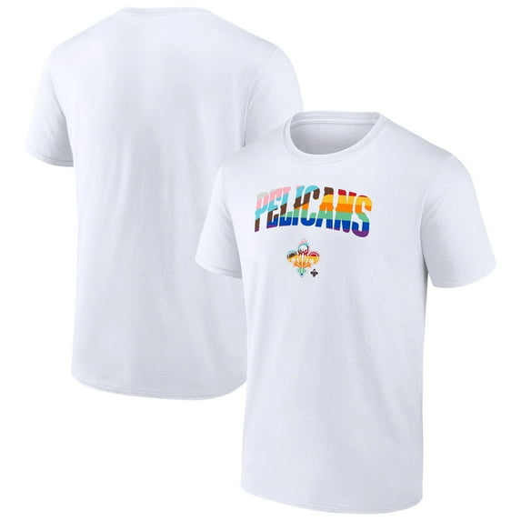 Men's White New Orleans Pelicans Pride T-Shirt