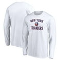 thumbnail image 1 of Men's White New York Islanders Victory Arch Long Sleeve T-Shirt, 1 of 3