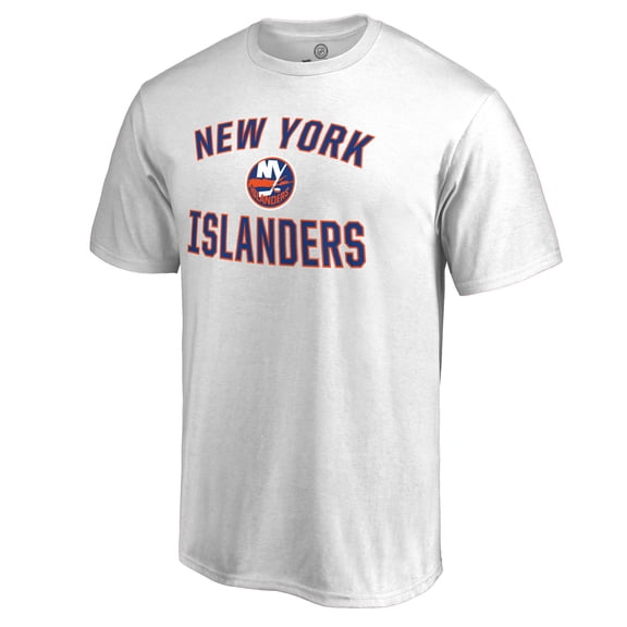Men's White New York Islanders Victory Arch T-Shirt