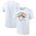 thumbnail image 1 of Men's White New York Knicks Team Logo Pride T-Shirt, 1 of 3