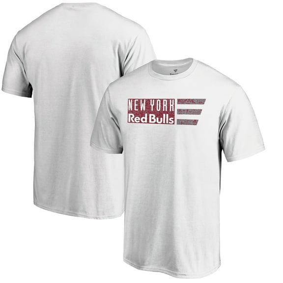 Men's White New York Red Bulls Americana Patriotic Club T-Shirt