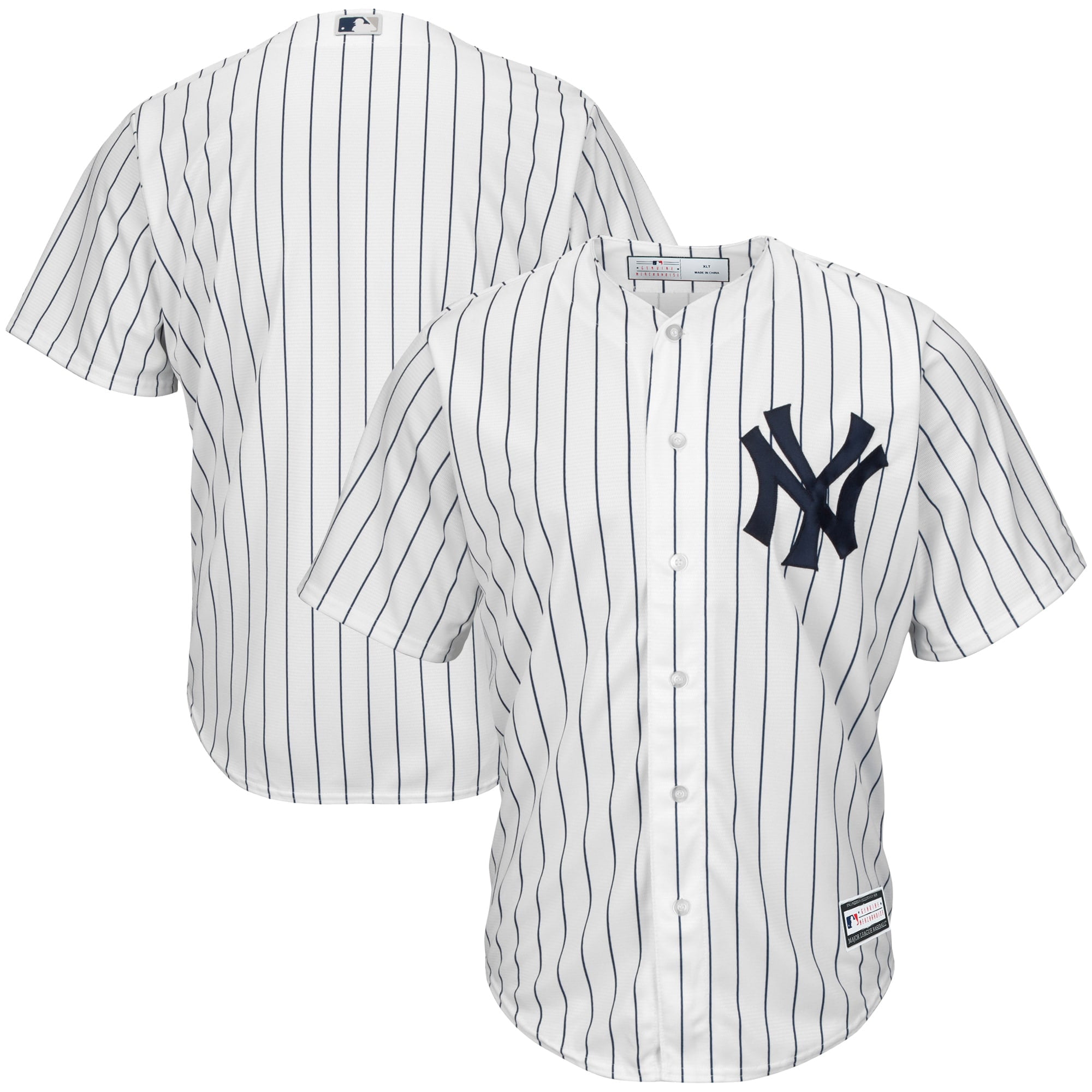 Profile Men's Gray New York Yankees Big & Tall Replica Team Jersey