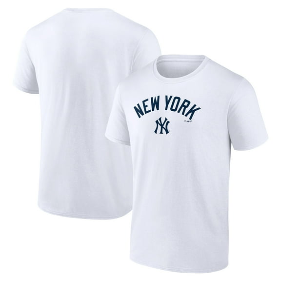 Men's White New York Yankees Team Lockup T-Shirt