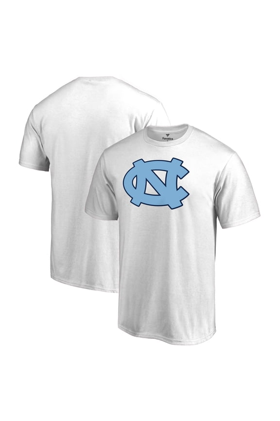 Men's White North Carolina Tar Heels Primary Team Logo T-Shirt