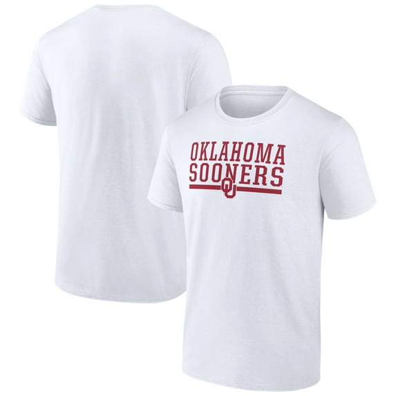 Men's White Oklahoma Sooners Collegiate Stack T-Shirt