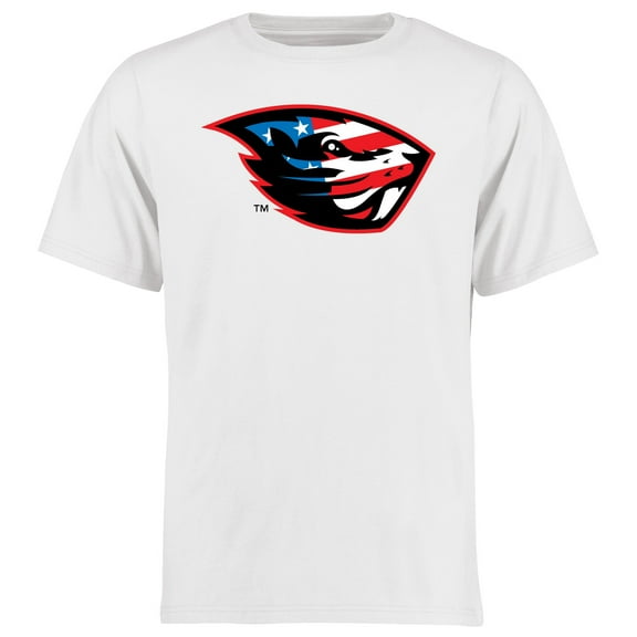 Men's White Oregon State Beavers Beaver Salute T-Shirt