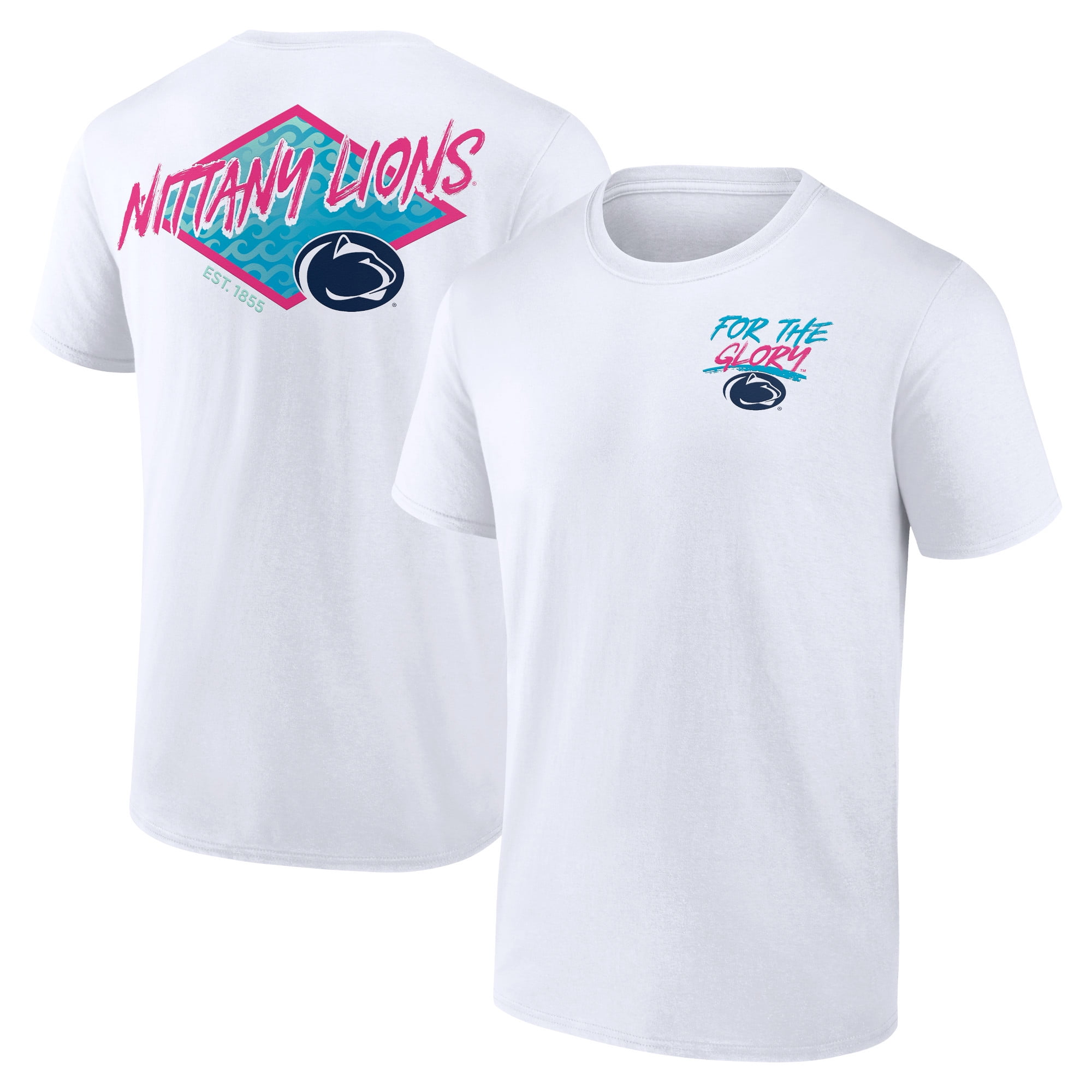 Men's White Penn State Nittany Lions Surf Break T-Shirt