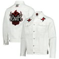 thumbnail image 1 of Men's White Penta Full-Button Denim Jacket, 1 of 5
