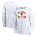 thumbnail image 1 of Men's White Philadelphia Flyers Victory Arch Long Sleeve T-Shirt, 1 of 3