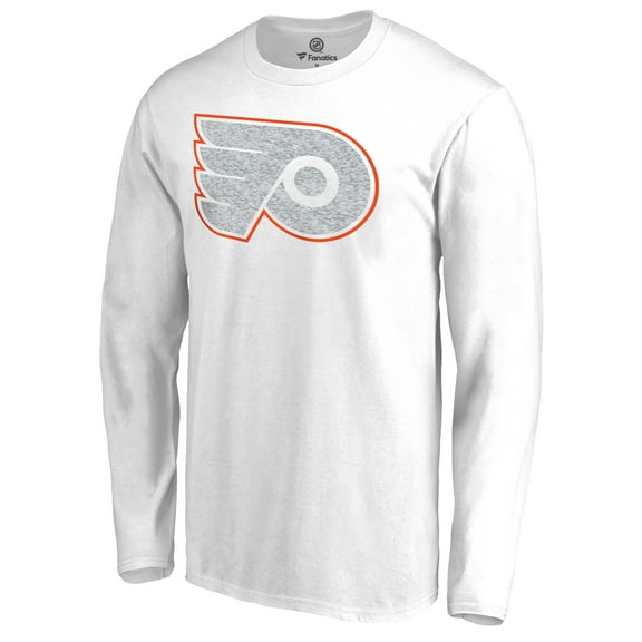 Men's White Philadelphia Flyers White Out Long Sleeve T-Shirt